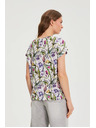 Moodo White Floral Blouse Moodo