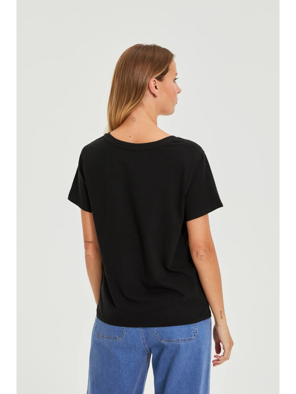 Moodo Černá halenka s kapsami Moodo