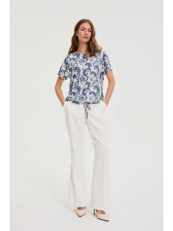 Moodo Top s paisley vzorem bílý Moodo