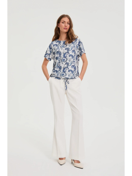 Moodo Top s paisley vzorem bílý Moodo