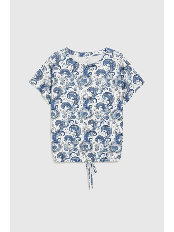 Moodo Top s paisley vzorem bílý Moodo