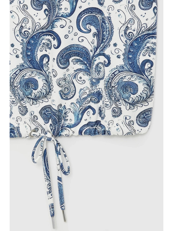 Moodo Top s paisley vzorem bílý Moodo