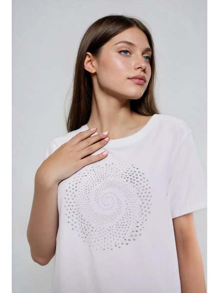 Moodo Bílá halenka s kapsami Moodo