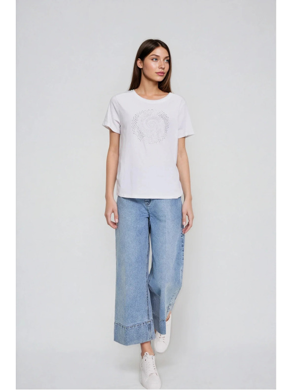 Moodo Bílá halenka s kapsami Moodo