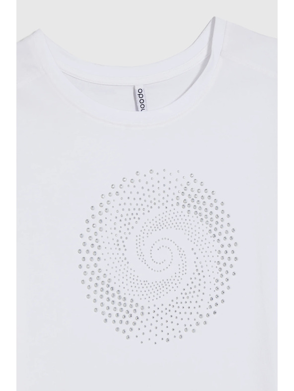 Moodo Bílá halenka s kapsami Moodo