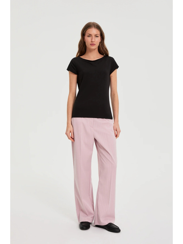 Moodo Bavlněné tričko černé Moodo