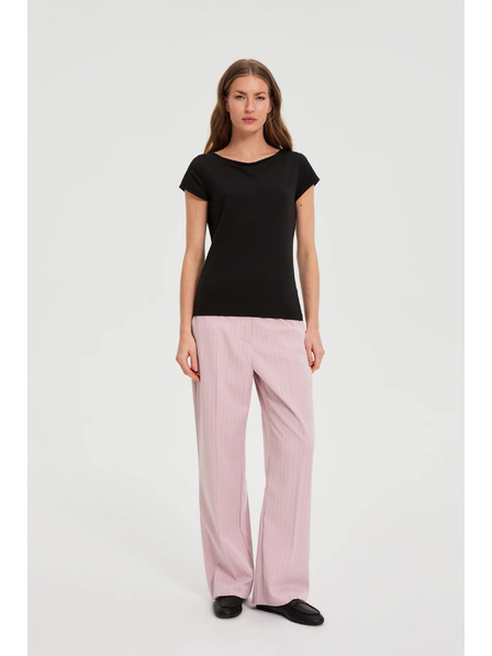 Moodo Bavlněné tričko černé Moodo