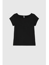 Moodo Bavlněné tričko černé Moodo