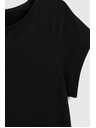 Moodo Bavlněné tričko černé Moodo