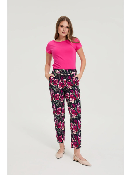 Moodo Bavlněné tričko fuchsiové Moodo