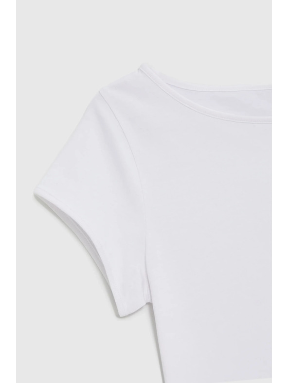 Moodo Bavlněné tričko bílé Moodo