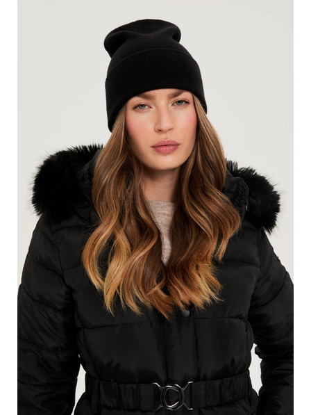 Moodo Zimní čepice černá Moodo