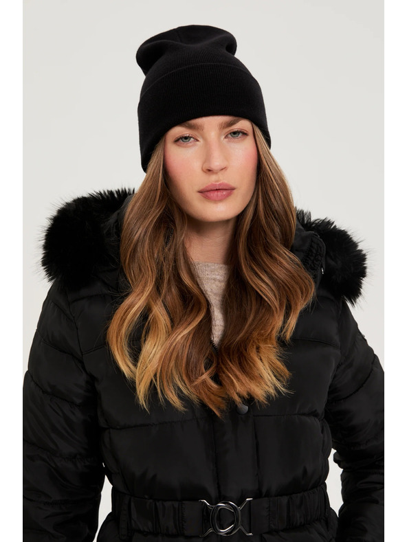 Moodo Zimní čepice černá Moodo