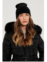 Moodo Zimní čepice černá Moodo