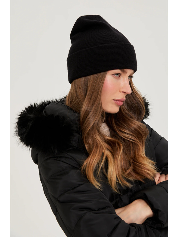 Moodo Zimní čepice černá Moodo