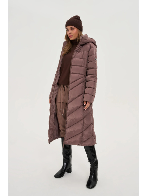 Moodo Zimní čepice hnědá Moodo