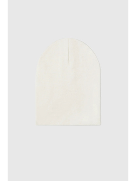 Moodo Hladká čepice ecru Moodo
