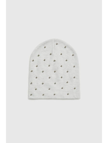 Moodo Čepice s korálky šedá Moodo