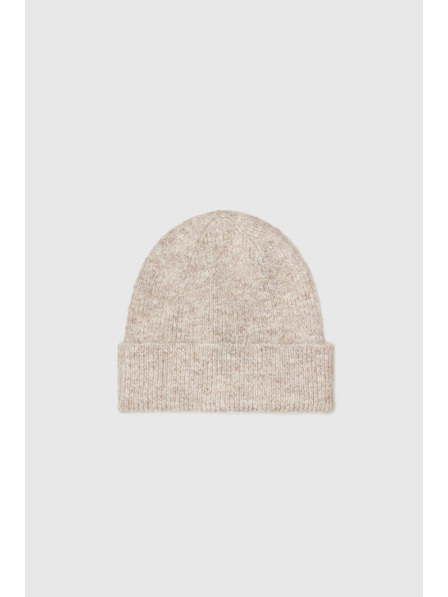 Moodo Čepice s příměsí vlny béžová Moodo