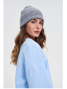 Moodo Čepice s příměsí vlny šedá Moodo