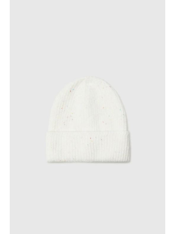Moodo Teplá čepice bílá Moodo