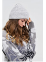 Moodo Čepice s příměsí vlny šedá Moodo
