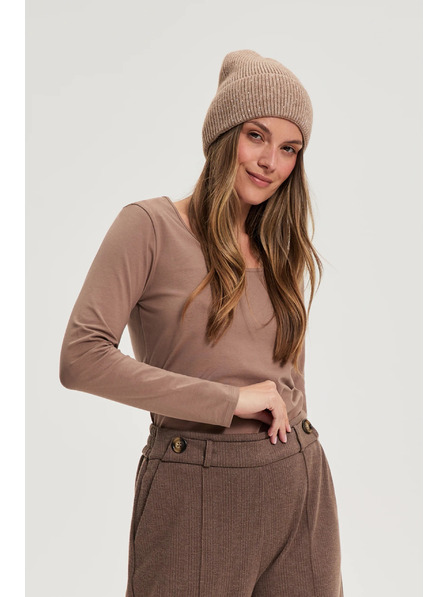 Moodo Čepice s flitry béžová Moodo