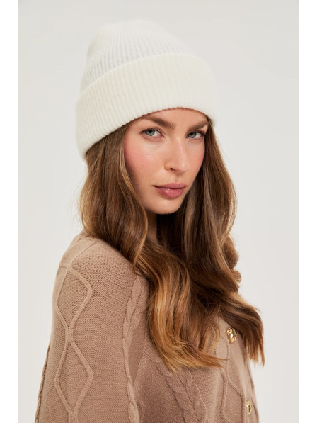 Moodo Čepice s metalickou nití bílá Moodo