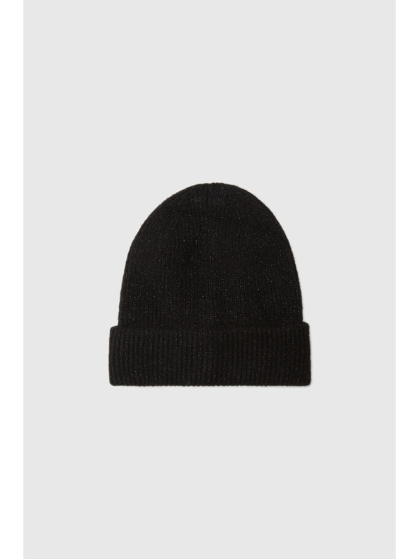 Moodo Čepice s metalickou nití černá Moodo