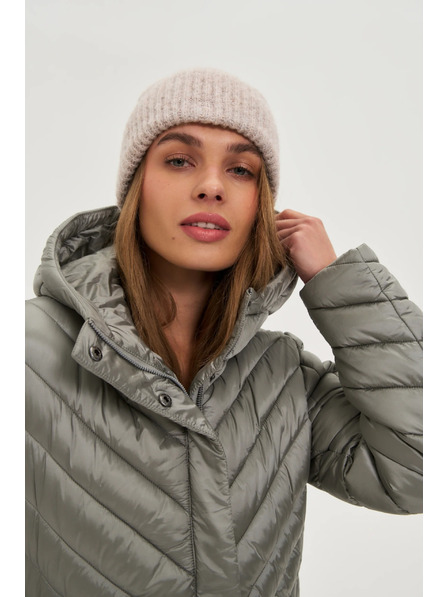 Moodo Čepice s příměsí vlny béžová Moodo