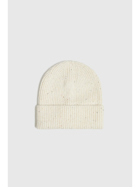 Moodo Čepice zdobená flitry bílá Moodo