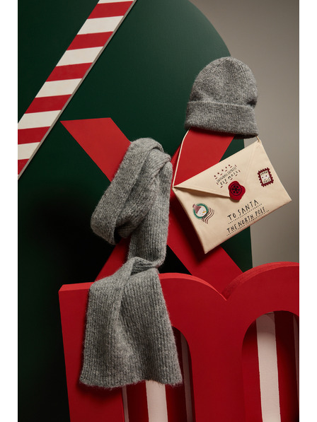 Moodo Zimní čepice šedá Moodo