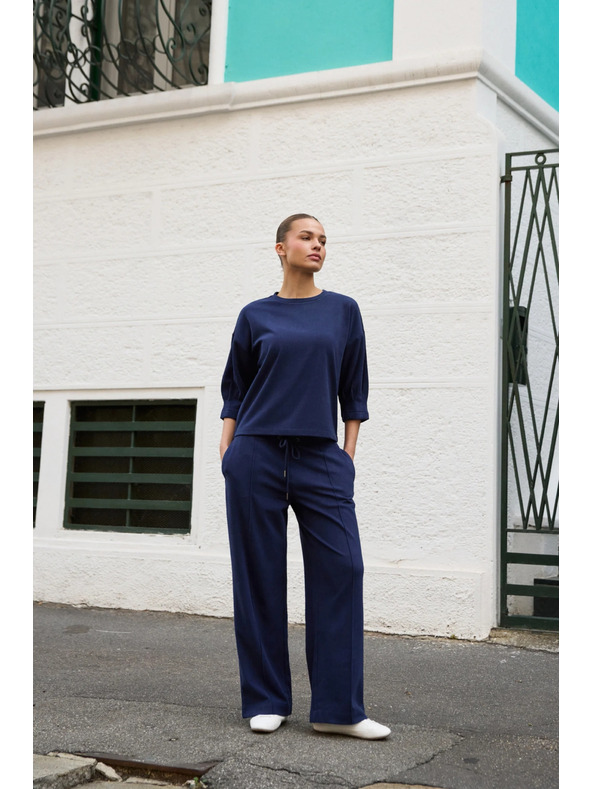 Moodo Tmavě modré tepláky Moodo