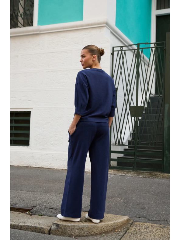 Moodo Tmavě modré tepláky Moodo