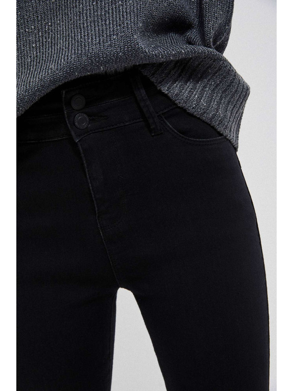 Moodo Džíny push up s vysokým pasem černé Moodo