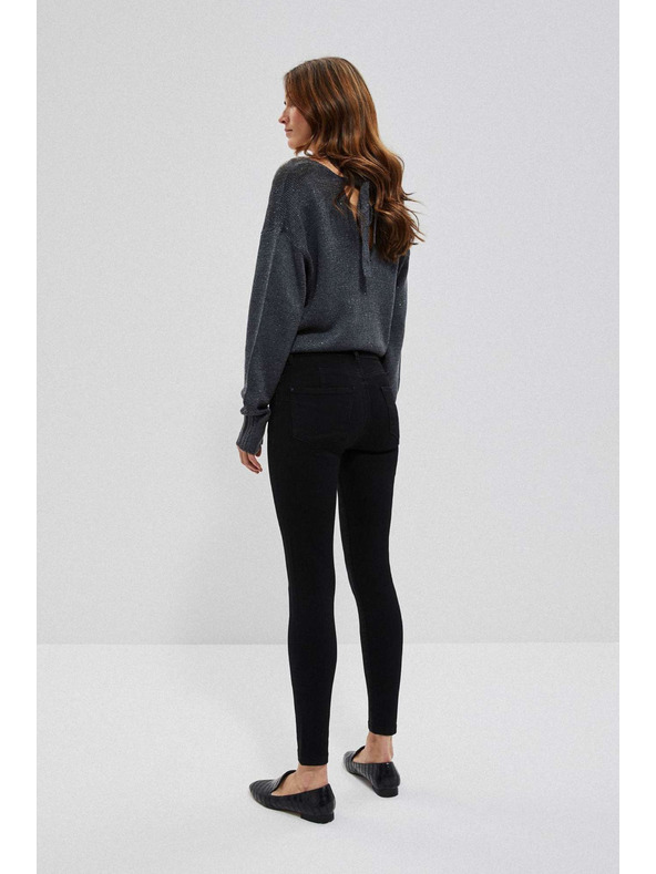 Moodo Džíny push up s vysokým pasem černé Moodo