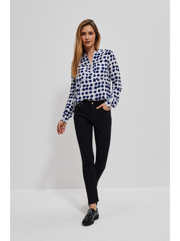 Moodo Grafitové push up džíny Moodo