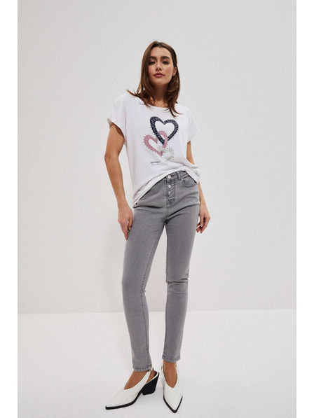 Moodo Šedé push up džíny Moodo