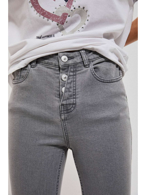 Moodo Šedé push up džíny Moodo