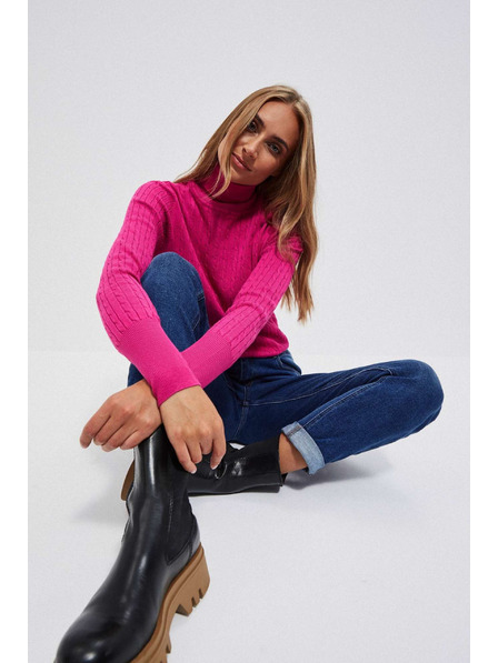 Moodo Tmavě modré džíny s rovným střihem Moodo