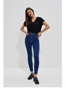 Moodo Džíny s vysokým pasem modré Moodo