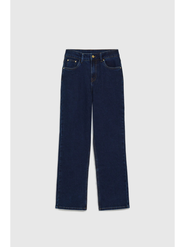 Moodo Hladké džíny tmavě modré Moodo