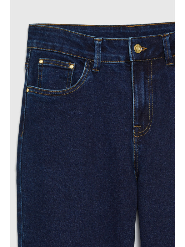 Moodo Hladké džíny tmavě modré Moodo