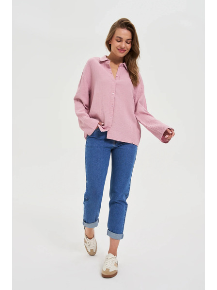 Moodo Modré džíny s rovnou nohavicí Moodo