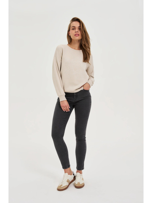 Moodo Úzké džíny grafitové Moodo