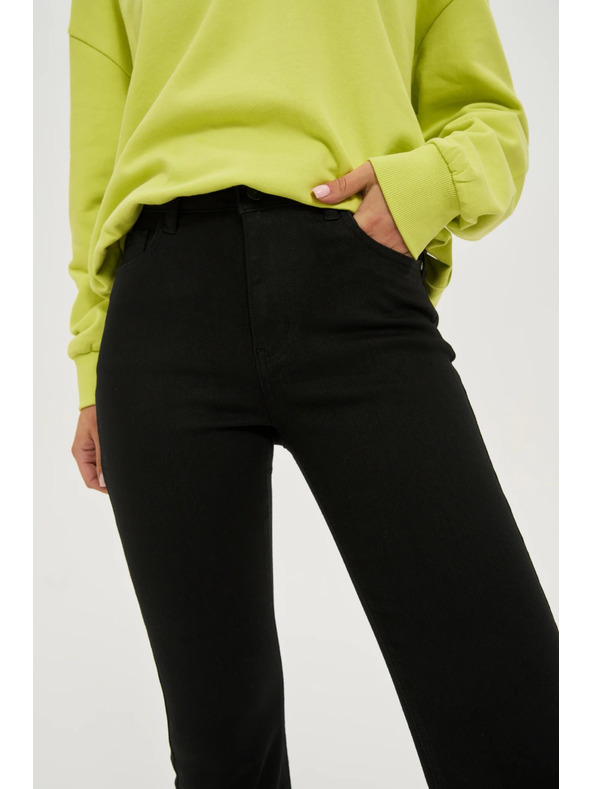 Moodo Černé zvonové džíny Moodo