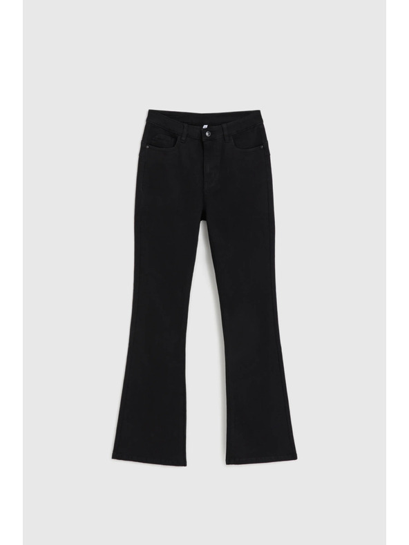 Moodo Černé zvonové džíny Moodo