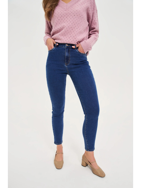 Moodo Úzké džíny tmavě modré Moodo