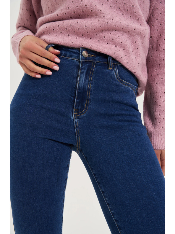 Moodo Úzké džíny tmavě modré Moodo