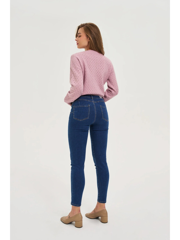 Moodo Úzké džíny tmavě modré Moodo